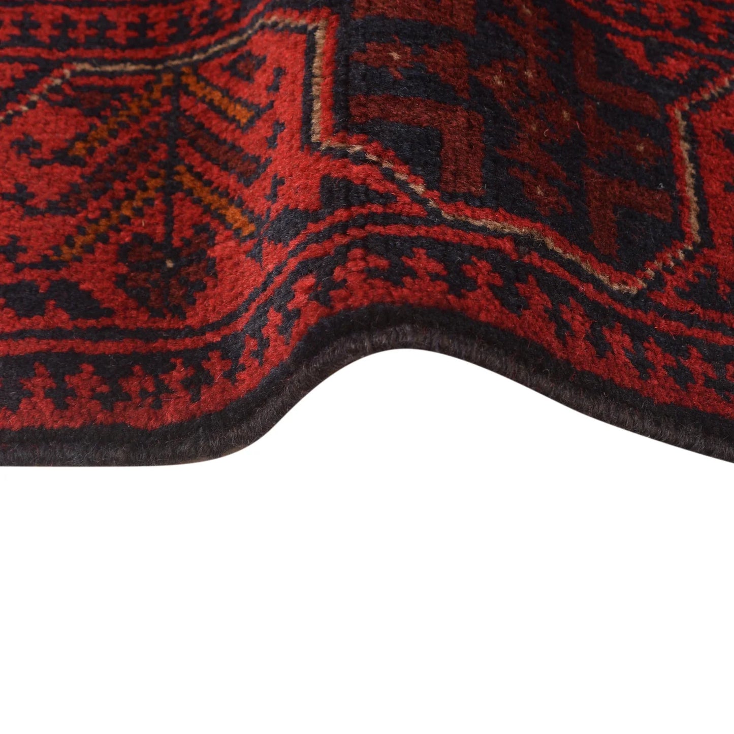 Red Khal Mohammadi Afghan Hand-knotted Rug (KM-423)