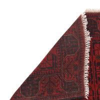 Red Khal Mohammadi Afghan Hand-knotted Rug (KM-423)