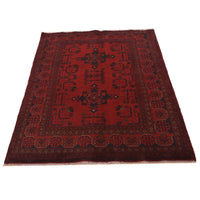 Red Khal Mohammadi Afghan Hand-knotted Rug (KM-424)