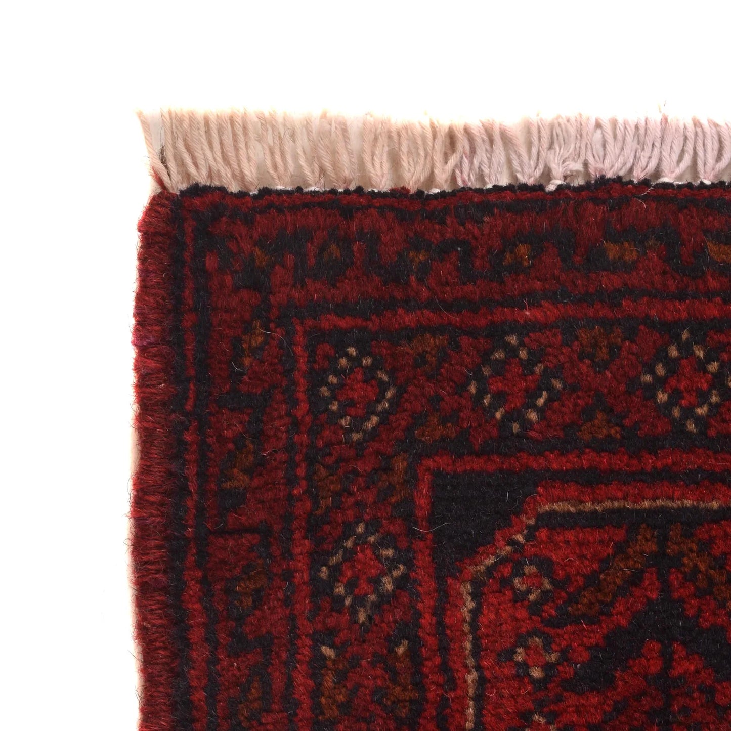 Red Khal Mohammadi Afghan Hand-knotted Rug (KM-424)