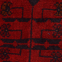 Red Khal Mohammadi Afghan Hand-knotted Rug (KM-424)