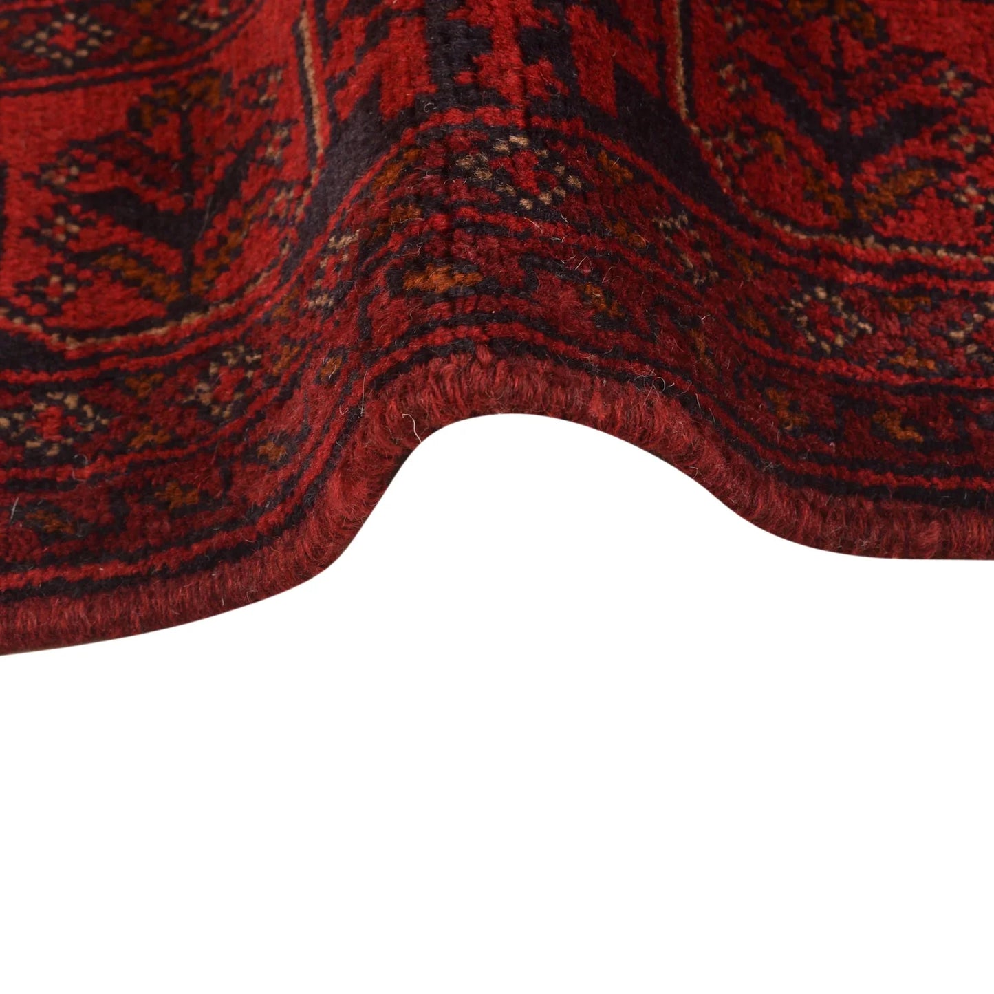 Red Khal Mohammadi Afghan Hand-knotted Rug (KM-424)