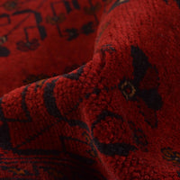 Red Khal Mohammadi Afghan Hand-knotted Rug (KM-424)