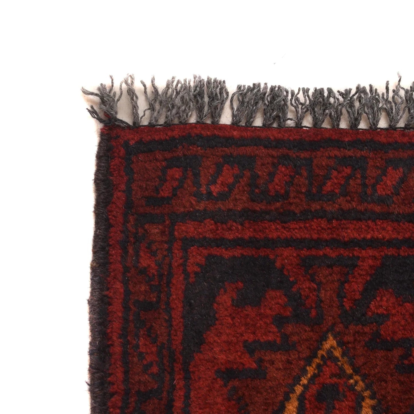Red Khal Mohammadi Afghan Hand-knotted Rug (KM-425)