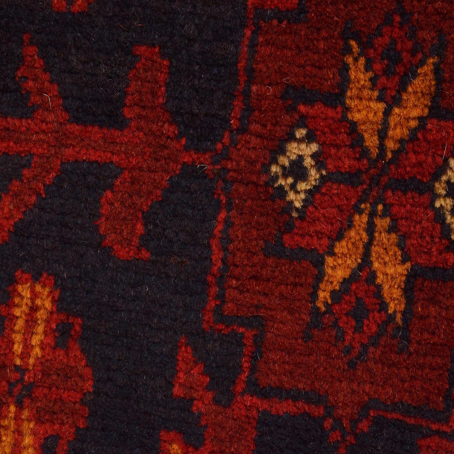 Red Khal Mohammadi Afghan Hand-knotted Rug (KM-425)