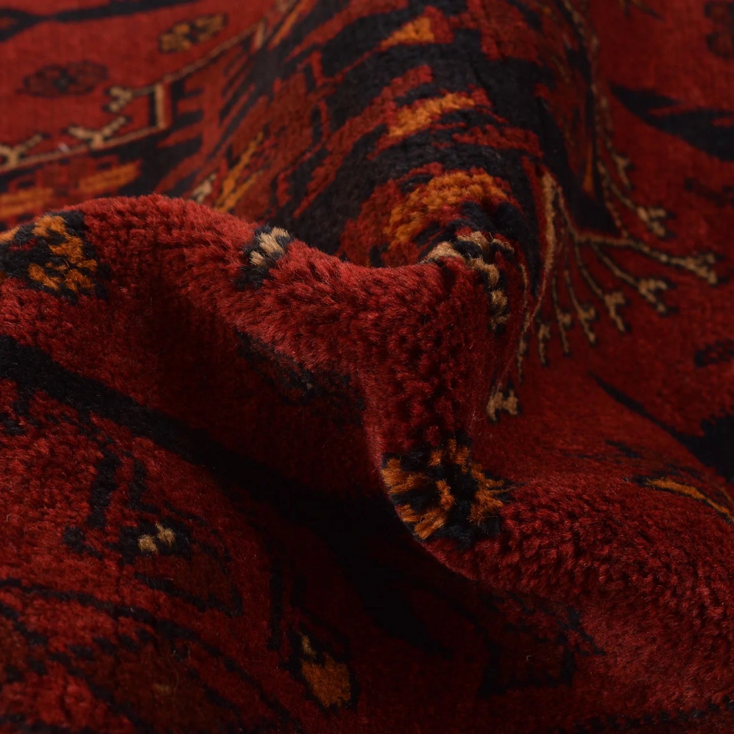 Red Khal Mohammadi Afghan Hand-knotted Rug (KM-425)