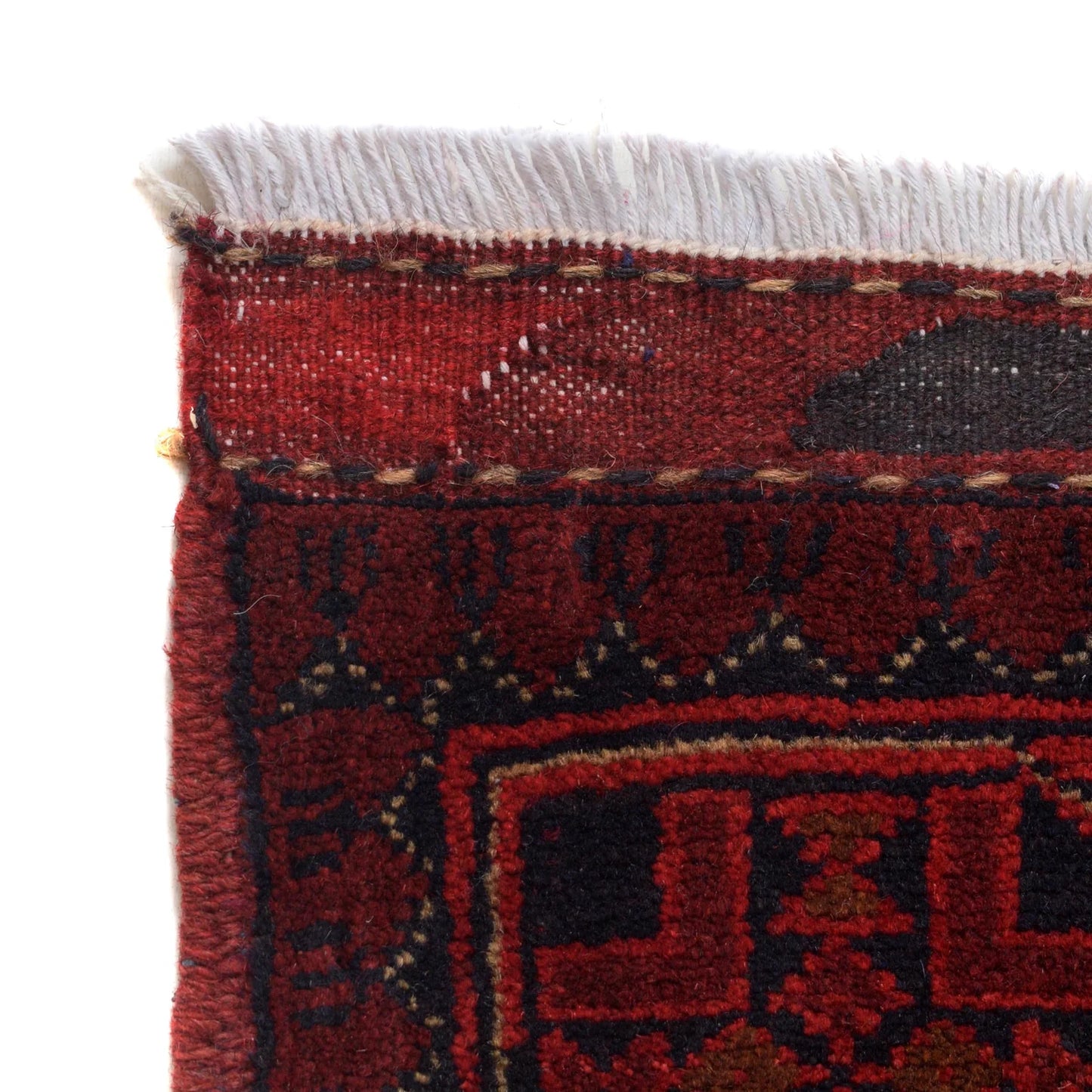 Red Khal Mohammadi Afghan Hand-knotted Rug (KM-426)