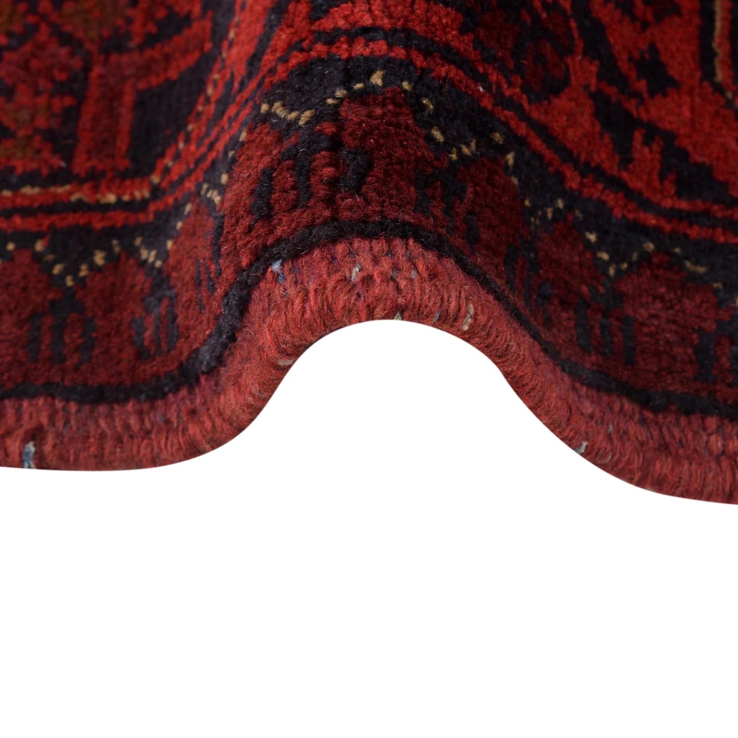 Red Khal Mohammadi Afghan Hand-knotted Rug (KM-426)