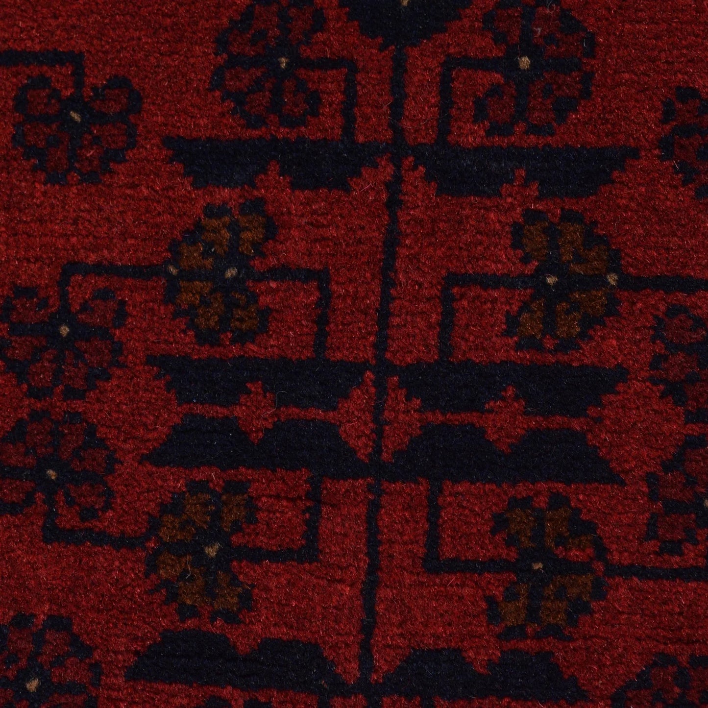 Red Khal Mohammadi Afghan Hand-knotted Rug (KM-427)