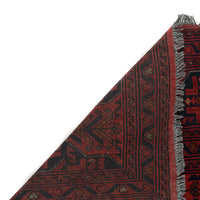 Red Khal Mohammadi Afghan Hand-knotted Rug (KM-427)