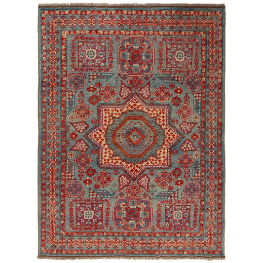 Blue Mumluk Afghan Hand-knotted (MM-104)