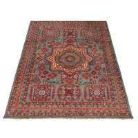 Blue Mumluk Afghan Hand-knotted Rug (MM-104)