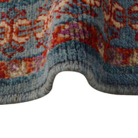 Blue Mumluk Afghan Hand-knotted Rug (MM-104)