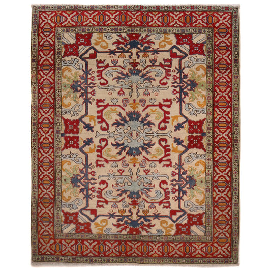 Ivory  Mumluk Afghan Hand-knotted (MM-110)