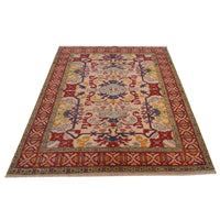 Ivory  Mumluk Afghan Hand-knotted (MM-110)