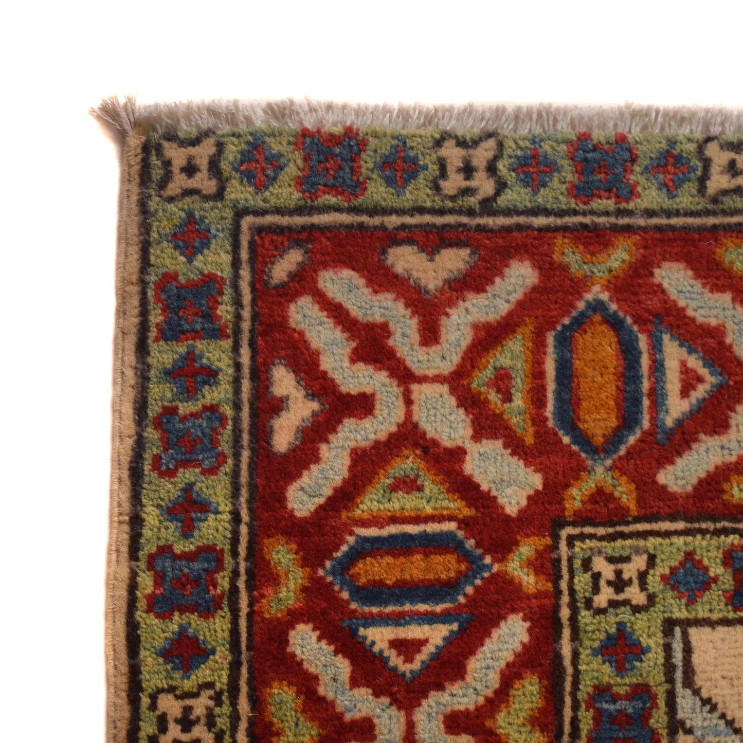 Ivory  Mumluk Afghan Hand-knotted (MM-110)