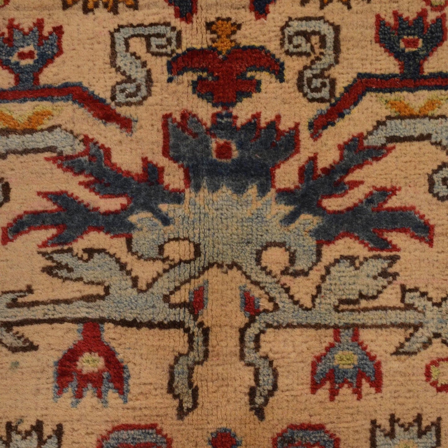 Ivory  Mumluk Afghan Hand-knotted (MM-110)