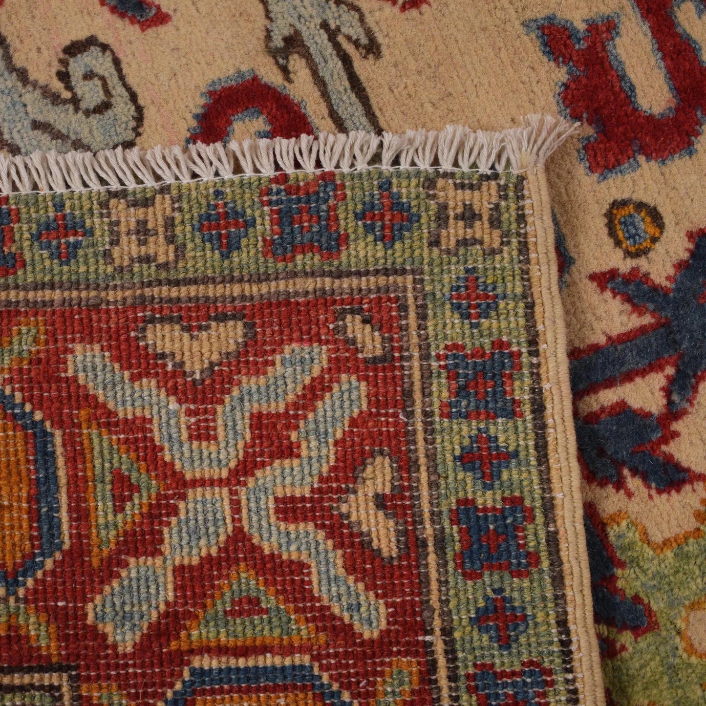 Ivory  Mumluk Afghan Hand-knotted (MM-110)