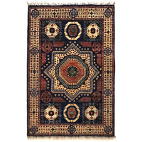 Purple Mumluk Afghan Hand-knotted (MM-112)