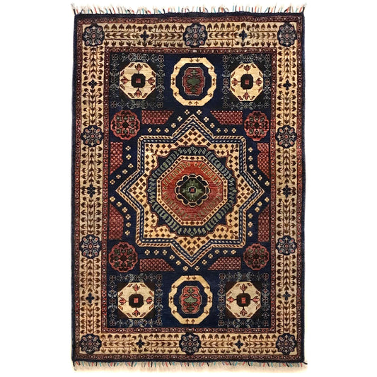 Purple Mumluk Afghan Hand-knotted (MM-112)