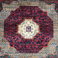 Purple Mumluk Afghan Hand-knotted (MM-114)