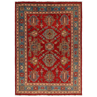 compare product Red Oushak Afghan Hand-Knotted Rug (OK-603)