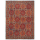 Multi Color Oushak Afghan Hand-Knotted Rug (OK-605)