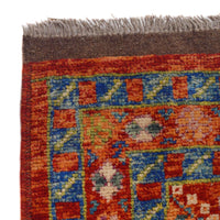 Red Oushak Afghan Hand-Knotted Rug (OK-602)