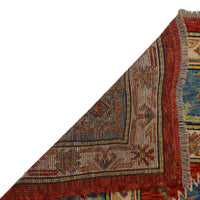 Red Oushak Afghan Hand-Knotted Rug (OK-603)