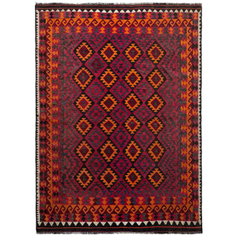 compare product Multi Color Afghan Hand-knotted Kilim (RK-4002)
