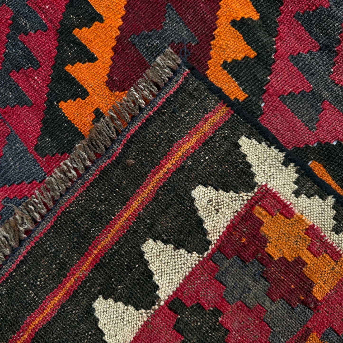Multi Color Afghan Hand-knotted Kilim (RK-4002)