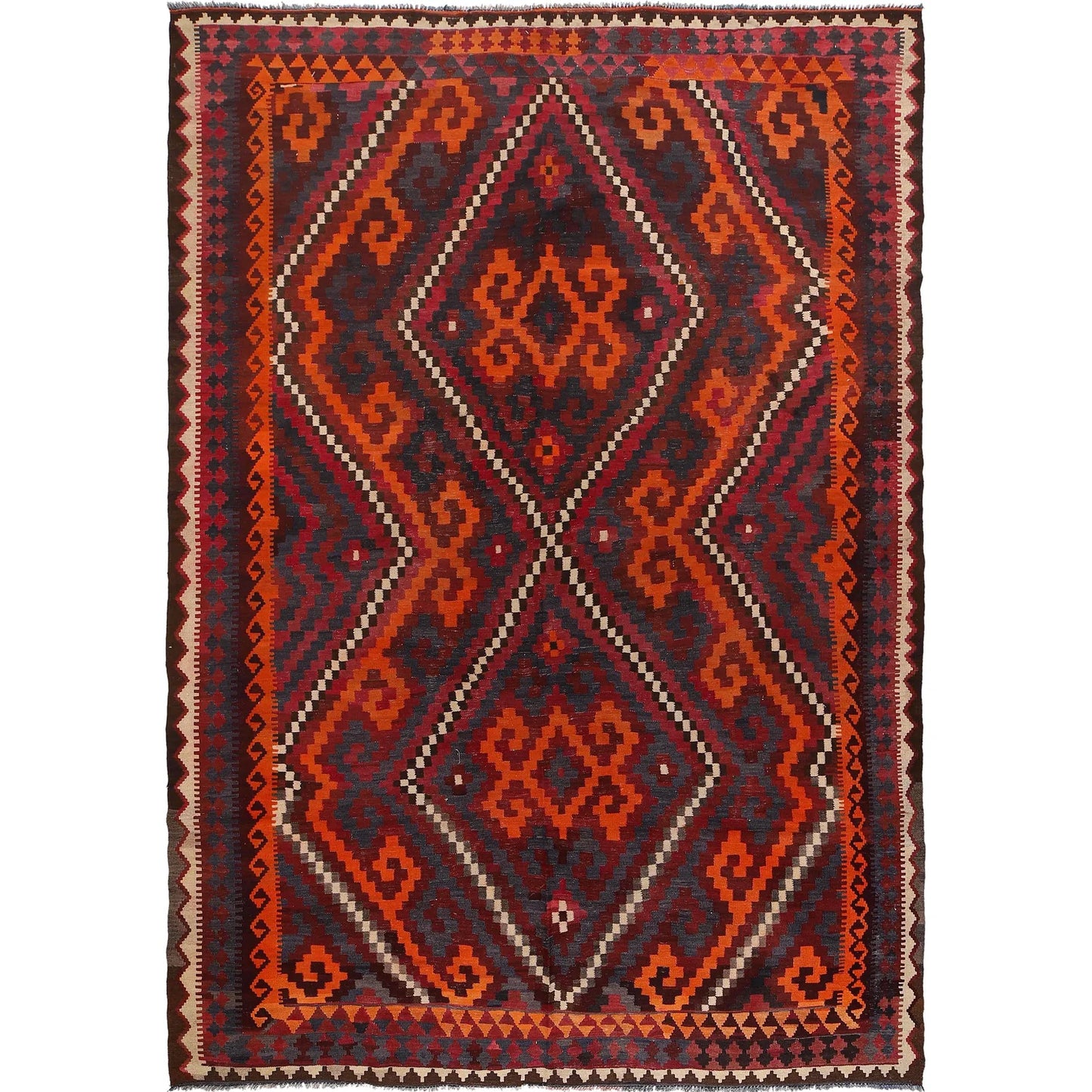 Multi Color Afghan Hand-Knotted Kilim (RK-4004)