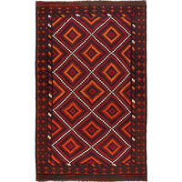 Multi Color Afghan Hand-Knotted Kilim (RK-4005)