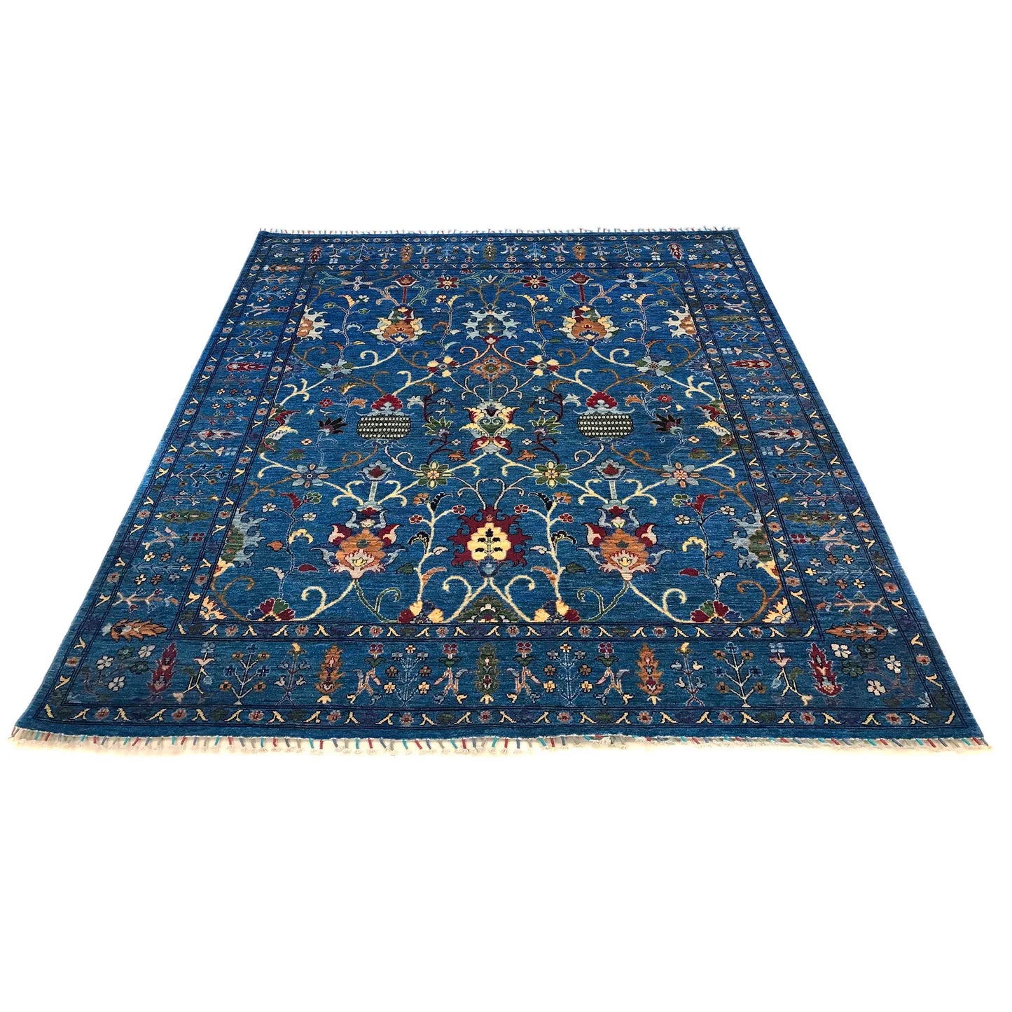 Blue Sultani Afgan Hand-knotted Rug (ST-701)