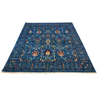Blue Sultani Afgan Hand-knotted Rug (ST-701)
