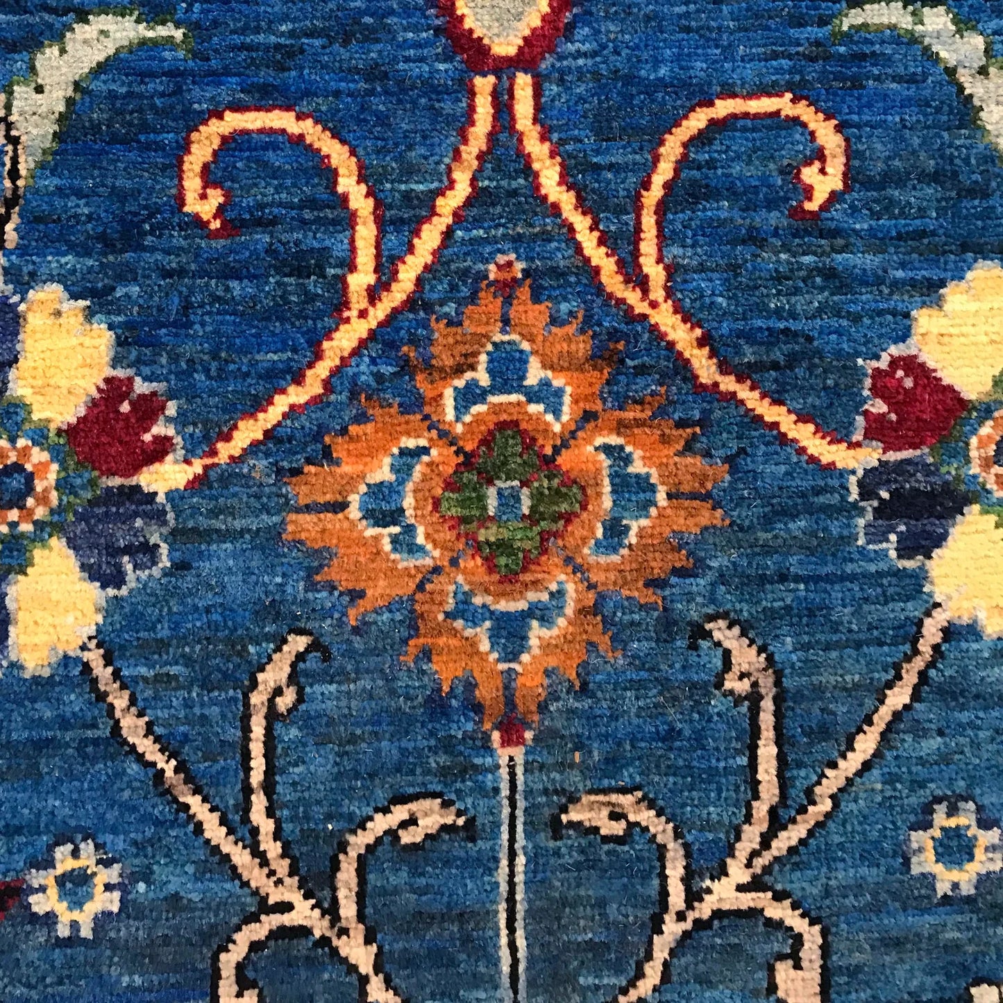 Blue Sultani Afgan Hand-knotted Rug (ST-701)