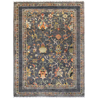 Blue Modern Sultani Afghan Hand-knotted Rug (ST-703)