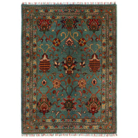 Blue Modern Sultani Afghan Hand-knotted Rug (ST-706)