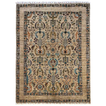 compare product Multi Color Modern Sultani Afghan Hand-knotted Rug (ST-708)
