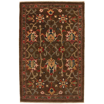 compare product Brown Modern Sultani Afghan Hand-knotted Rug (ST-709)