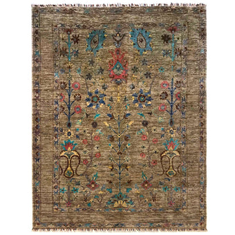 compare product Grey Modern Sultani Afghan Hand-knotted Rug (ST-711)