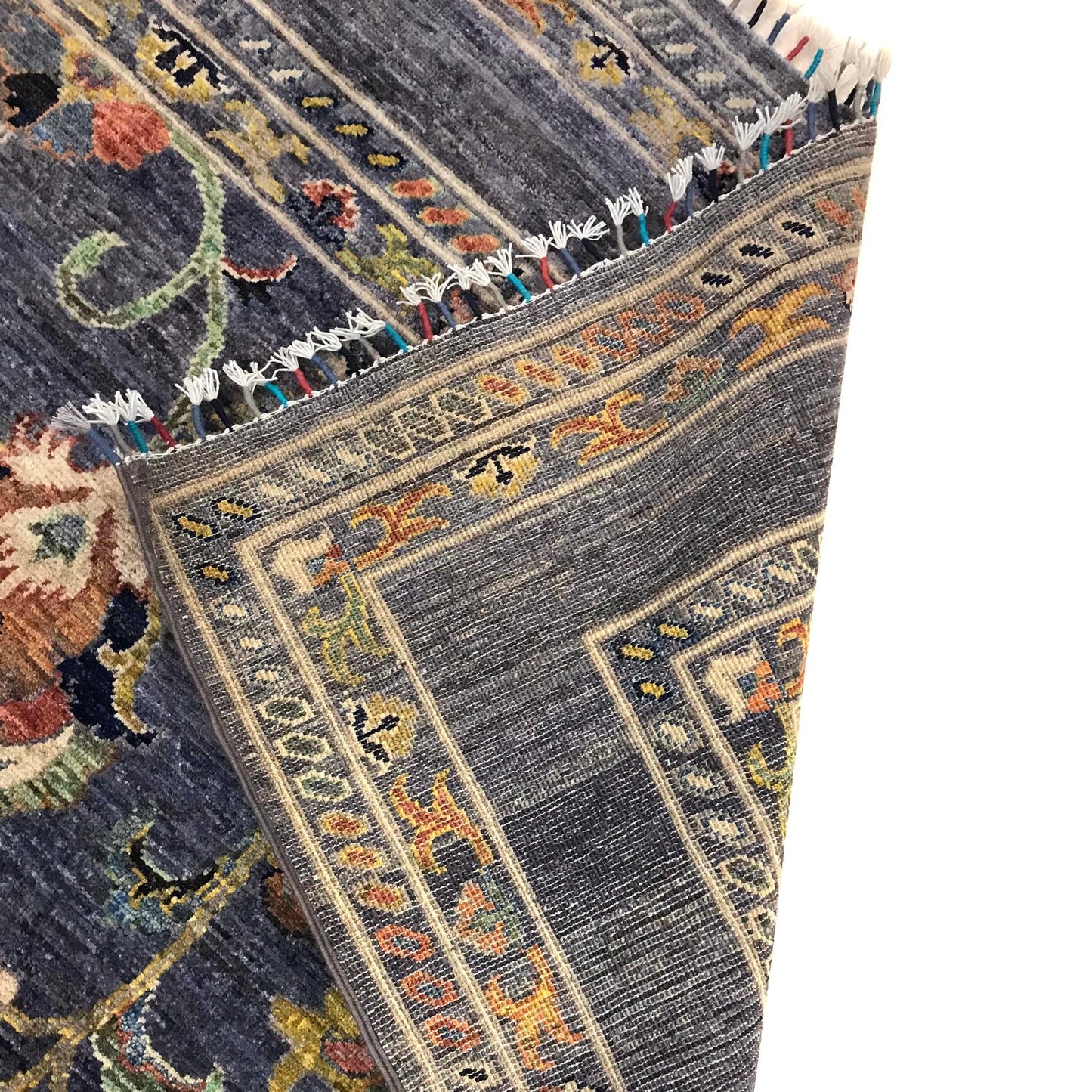Blue Modern Sultani Afghan Hand-knotted Rug (ST-703)
