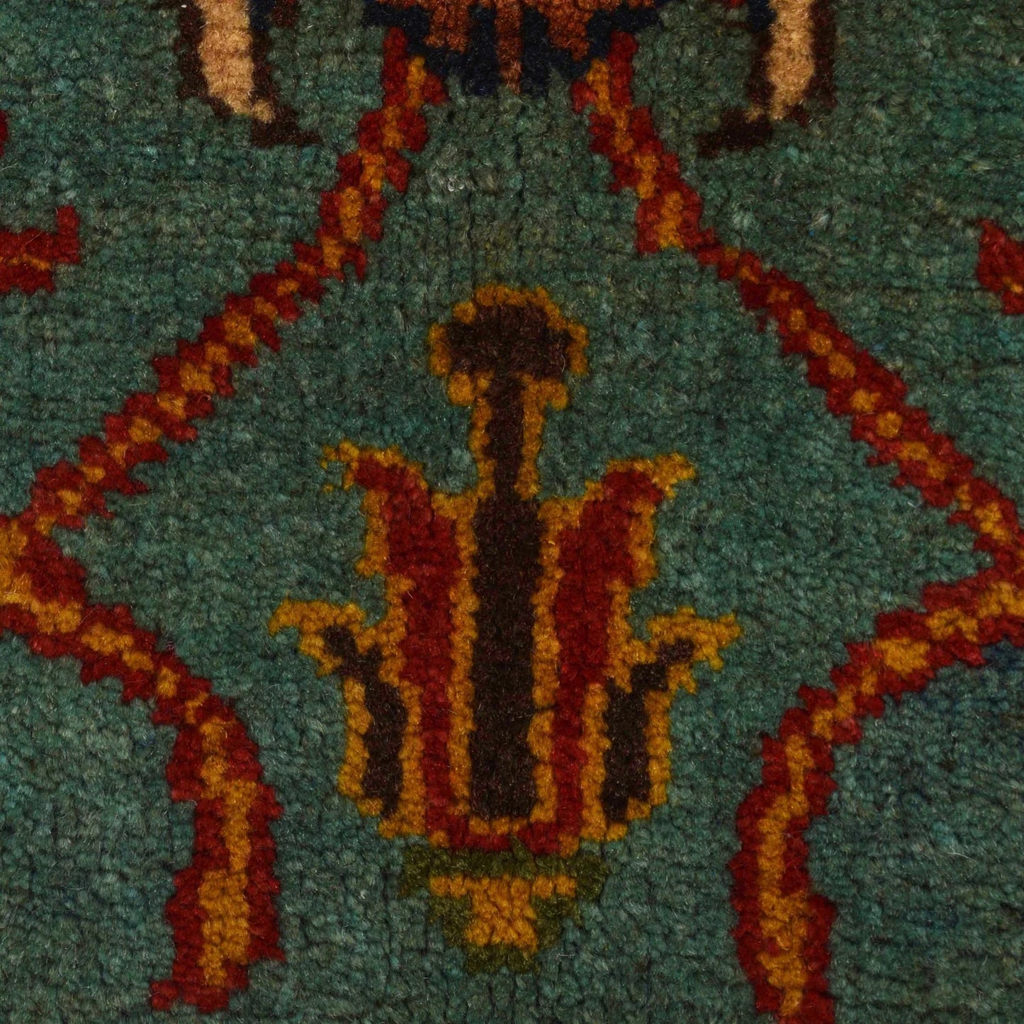 Blue Modern Sultani Afghan Hand-knotted Rug (ST-706)