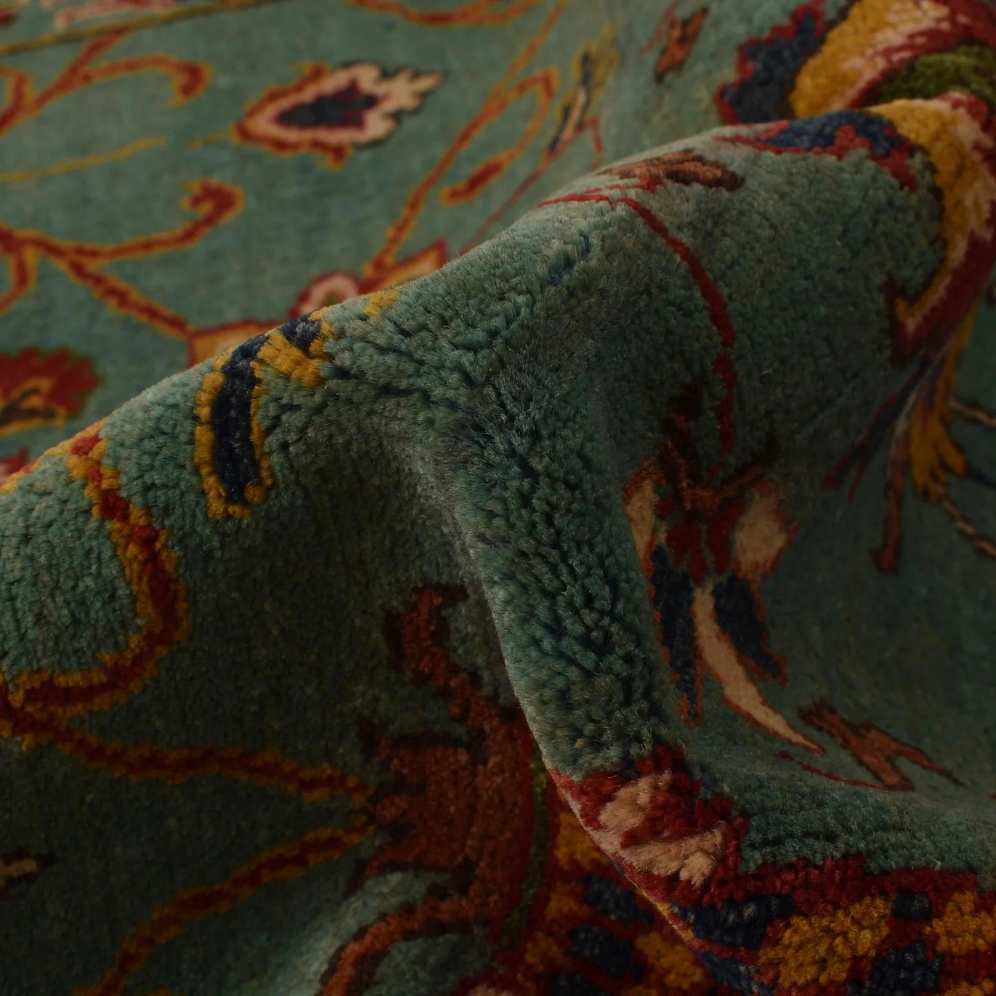 Blue Modern Sultani Afghan Hand-knotted Rug (ST-706)