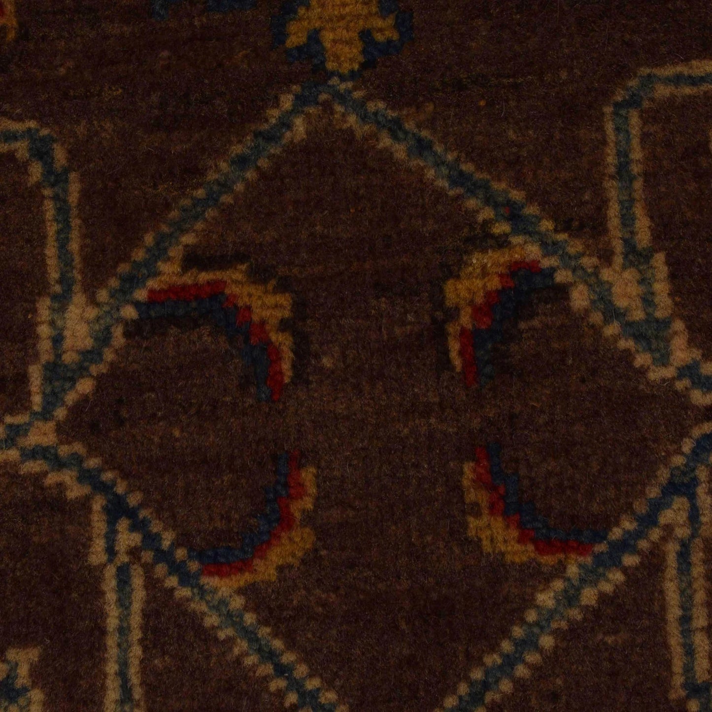 Brown Modern Sultani Afghan Hand-knotted Rug (ST-709)