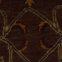 Brown Modern Sultani Afghan Hand-knotted Rug (ST-709)