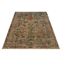 Grey Modern Sultani Afghan Hand-knotted Rug (ST-711)