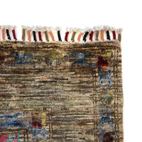 Grey Modern Sultani Afghan Hand-knotted Rug (ST-711)