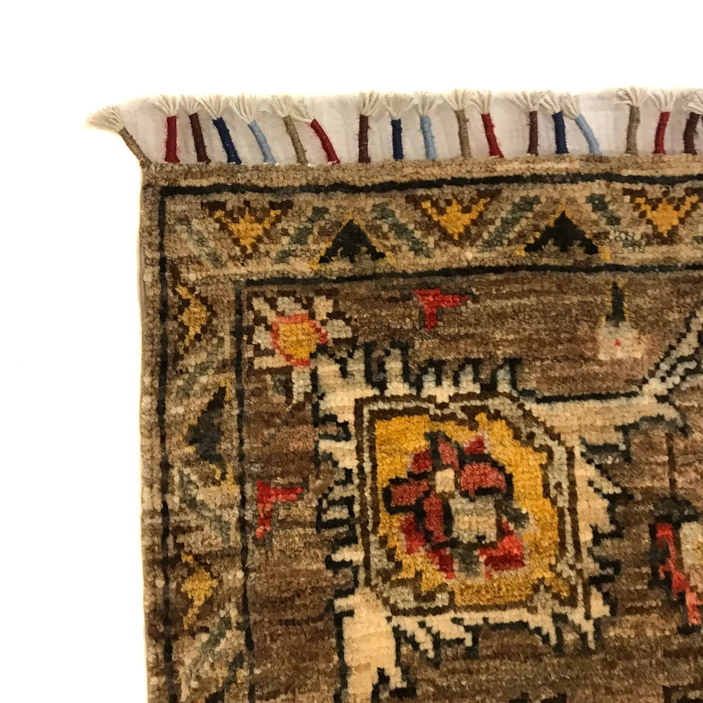 Brown Modern Sultani Afghan Hand-knotted Rug (ST-714)