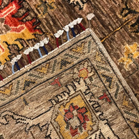 Brown Modern Sultani Afghan Hand-knotted Rug (ST-714)